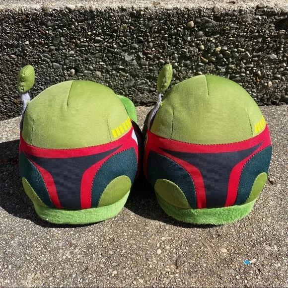 Mens’ Star Wars Boba Fett Plush Slippers Sz S - Picture 4 of 11